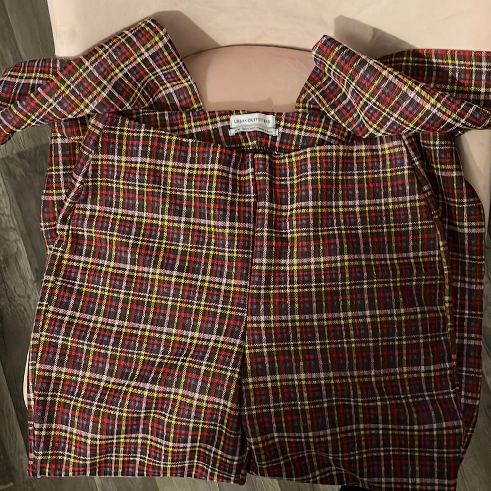 Plaid Flare Pants